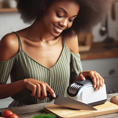 afilador de cuchillos eléctrico